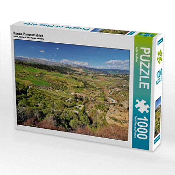 Ronda, Panoramablick (Puzzle), Jutta Heußlein