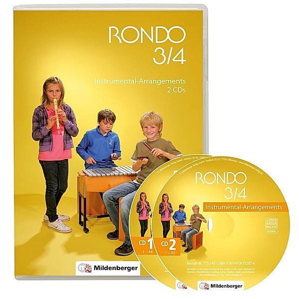 Rondo, Musiklehrgang für die Grundschule, Neubearbeitung: RONDO - Das Liederbuch für die Grundschule - 3./4. Schuljahr, 2 Audio-CDs, Christian Crämer