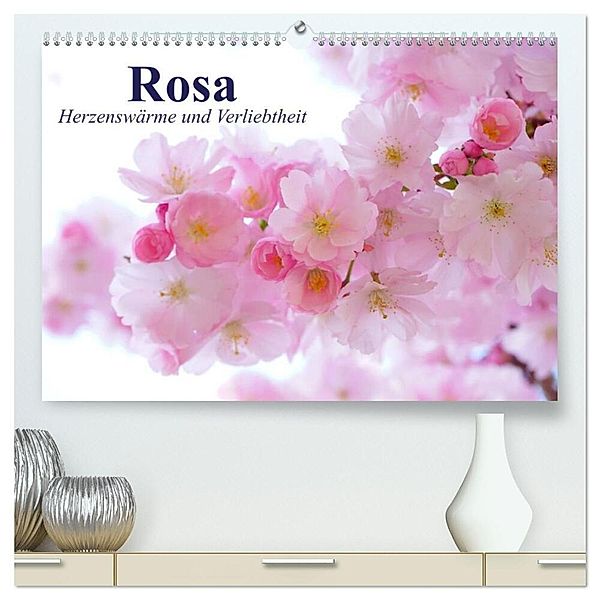 Rosa. Herzenswärme und Verliebtheit (hochwertiger Premium Wandkalender 2024 DIN A2 quer), Kunstdruck in Hochglanz, Elisabeth Stanzer