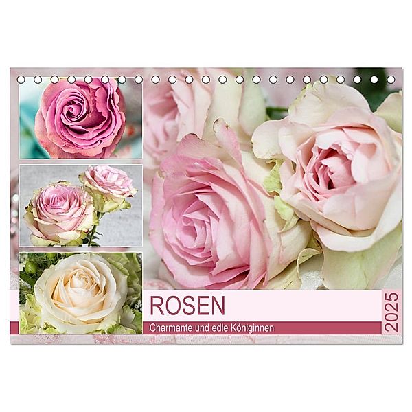 Rosen. Charmante und edle Königinnen (Tischkalender 2025 DIN A5 quer), CALVENDO Monatskalender, Calvendo, Rose Hurley