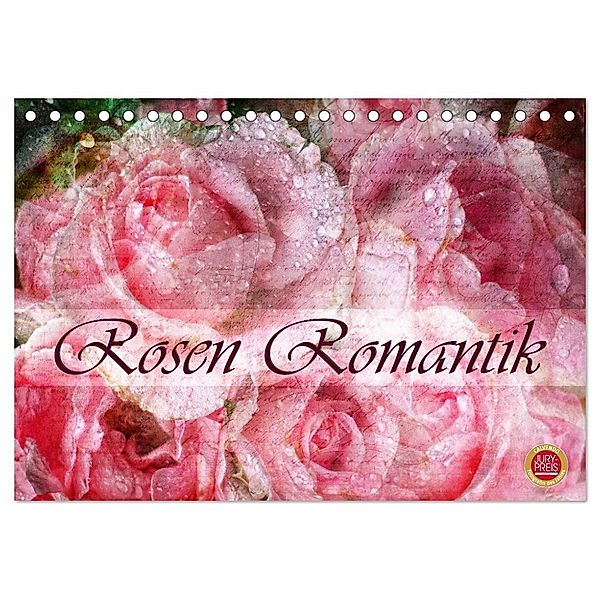 Rosen Romantik (Tischkalender 2024 DIN A5 quer), CALVENDO Monatskalender, Martina Cross