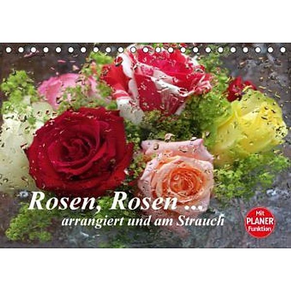 Rosen, Rosen ... arrangiert und am Strauch (Tischkalender 2016 DIN A5 quer), Gisela Kruse