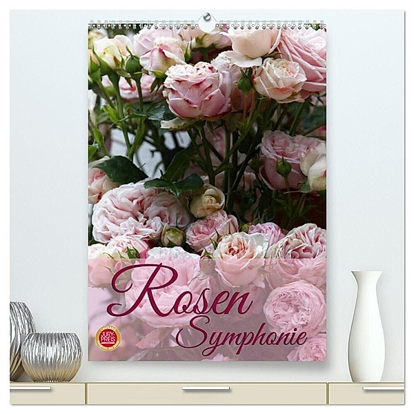 Rosen Symphonie (hochwertiger Premium Wandkalender 2024 DIN A2 hoch), Kunstdruck in Hochglanz, Martina Cross