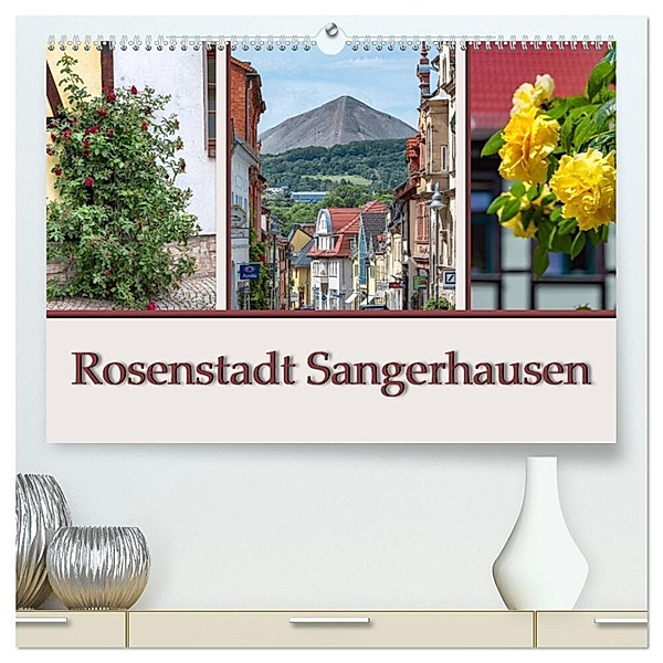 Rosenstadt Sangerhausen (hochwertiger Premium Wandkalender 2024 DIN A2 quer), Kunstdruck in Hochglanz, Magic Artist Design, Steffen Gierok