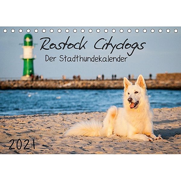 Rostock Citydogs - Der Stadthundekalender (Tischkalender 2021 DIN A5 quer), Jill Langer