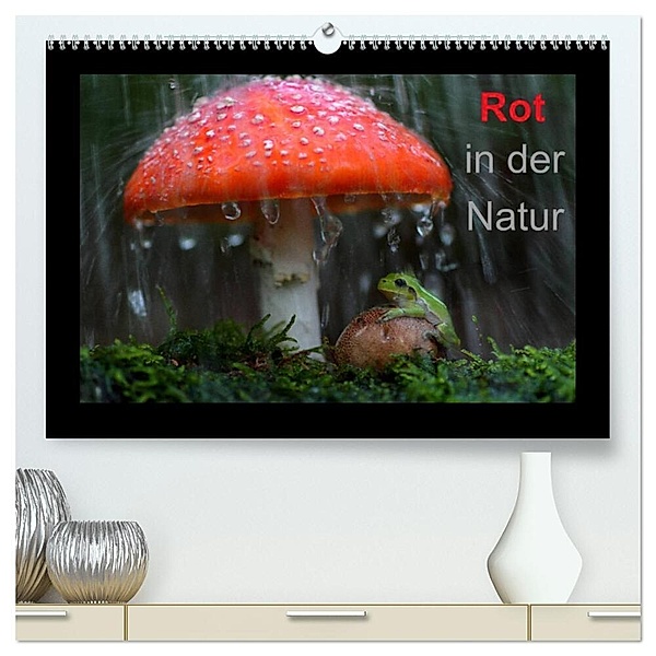 Rot in der Natur (hochwertiger Premium Wandkalender 2024 DIN A2 quer), Kunstdruck in Hochglanz, Günter Bachmeier