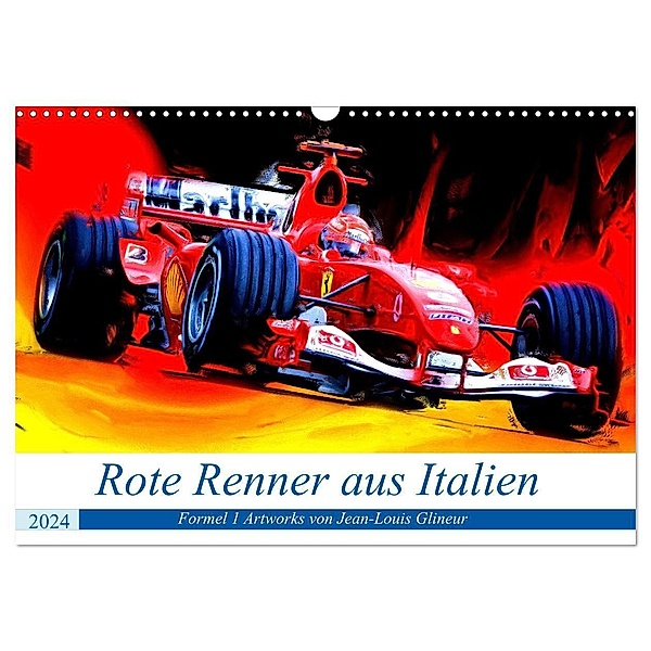 Rote Renner aus Italien (Wandkalender 2024 DIN A3 quer), CALVENDO Monatskalender, Jean-Louis Glineur