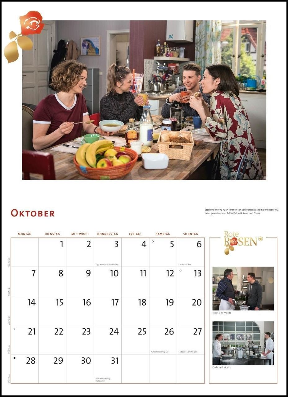 Rote Rosen 2019 - Kalender günstig bei Weltbild.de bestellen