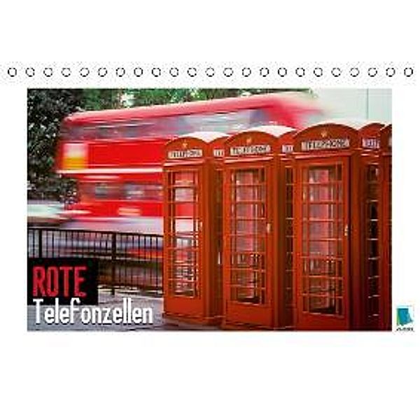 Rote Telefonzellen (Tischkalender 2016 DIN A5 quer), Calvendo