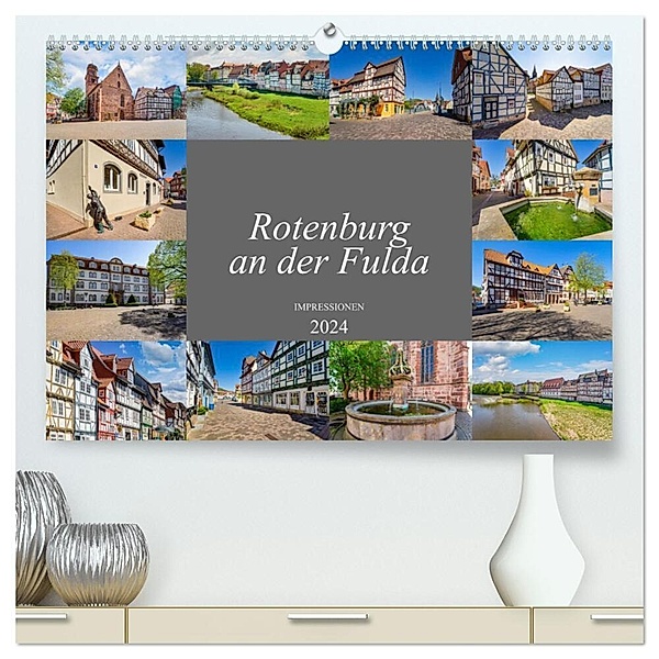 Rotenburg an der Fulda Impressionen (hochwertiger Premium Wandkalender 2024 DIN A2 quer), Kunstdruck in Hochglanz, Dirk Meutzner