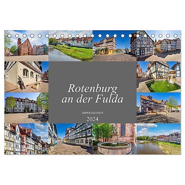 Rotenburg an der Fulda Impressionen (Tischkalender 2024 DIN A5 quer), CALVENDO Monatskalender, Dirk Meutzner