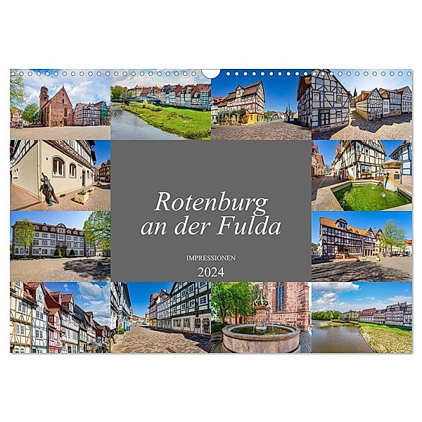 Rotenburg an der Fulda Impressionen (Wandkalender 2024 DIN A3 quer), CALVENDO Monatskalender, Dirk Meutzner