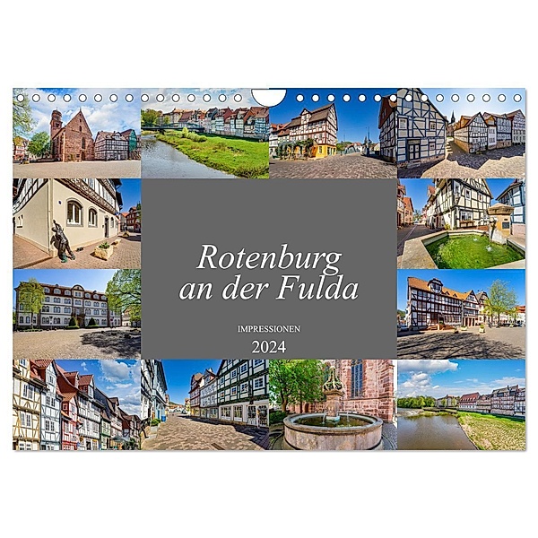 Rotenburg an der Fulda Impressionen (Wandkalender 2024 DIN A4 quer), CALVENDO Monatskalender, Dirk Meutzner