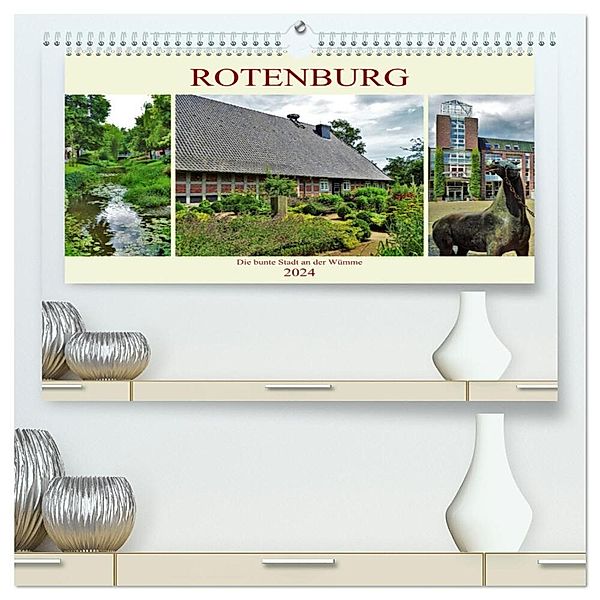 Rotenburg - Die bunte Stadt an der Wümme (hochwertiger Premium Wandkalender 2024 DIN A2 quer), Kunstdruck in Hochglanz, Andrea Janke