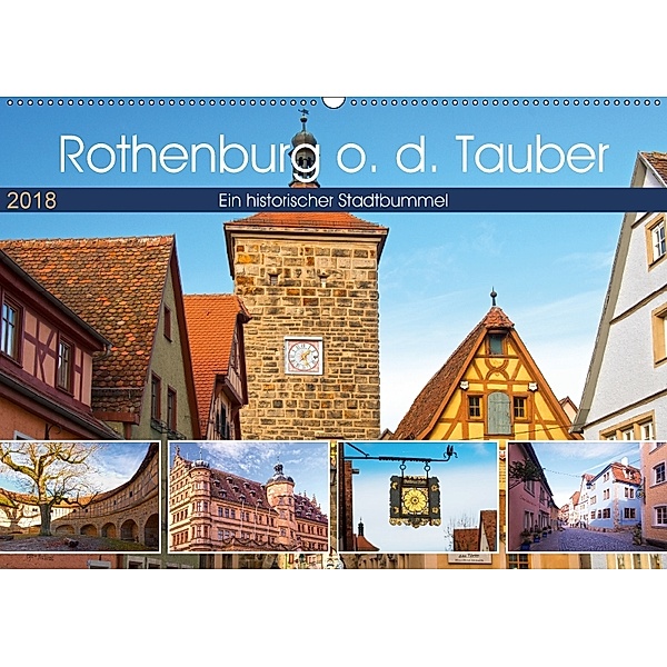 Rothenburg o.d. Tauber (Wandkalender 2018 DIN A2 quer), Sylvia Seibl