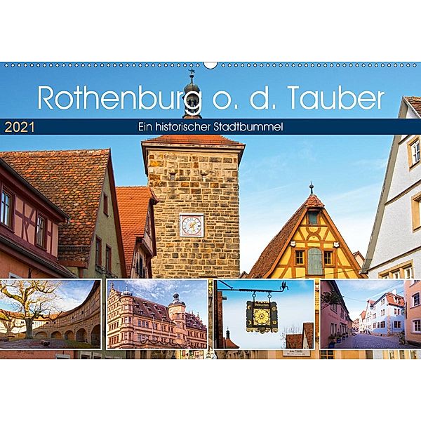 Rothenburg o.d. Tauber (Wandkalender 2021 DIN A2 quer), Sylvia Seibl