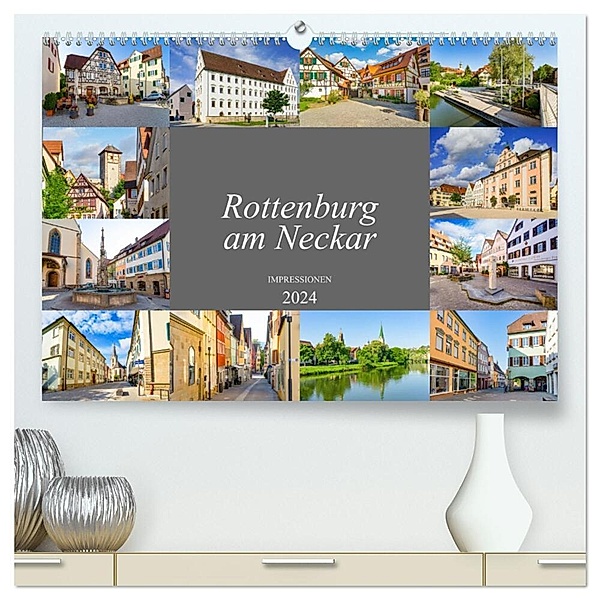 Rottenburg am Neckar Impressionen (hochwertiger Premium Wandkalender 2024 DIN A2 quer), Kunstdruck in Hochglanz, Dirk Meutzner