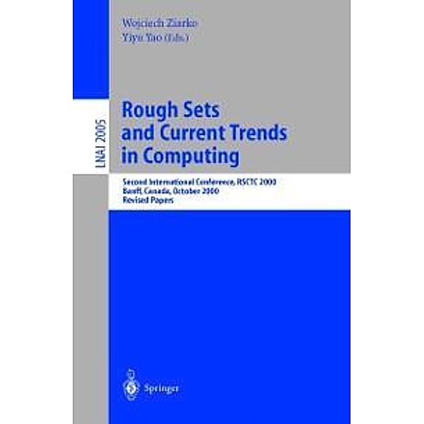 Rough Sets and Current Trends in Computing / Lecture Notes in Computer Science Bd.2005