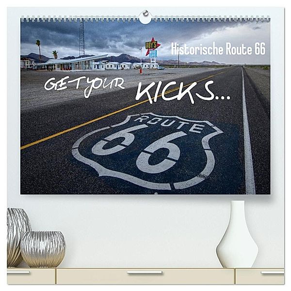Route 66 (hochwertiger Premium Wandkalender 2024 DIN A2 quer), Kunstdruck in Hochglanz, Christian Heeb