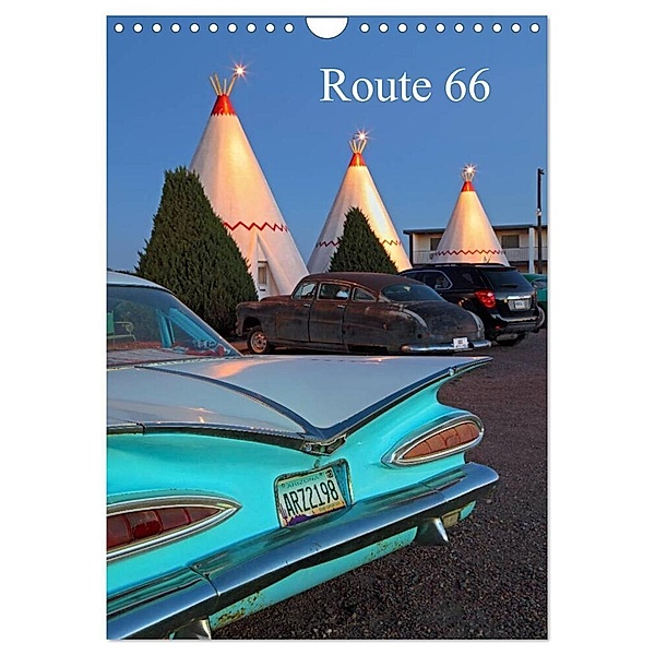Route 66 (Wandkalender 2024 DIN A4 hoch), CALVENDO Monatskalender, Rainer Grosskopf
