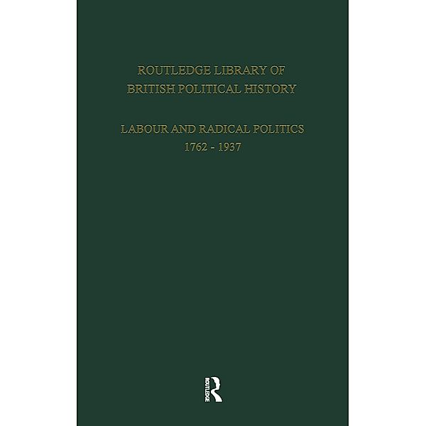 Routledge Library of British Political History, S. Maccoby