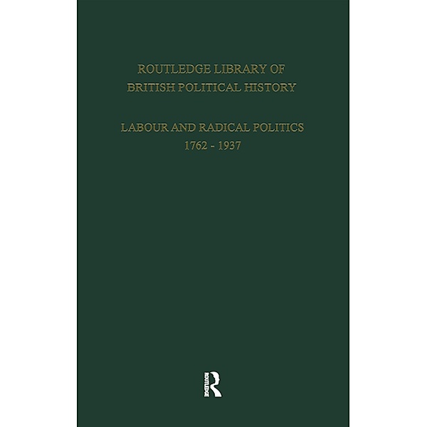 Routledge Library of British Political History, S. Maccoby