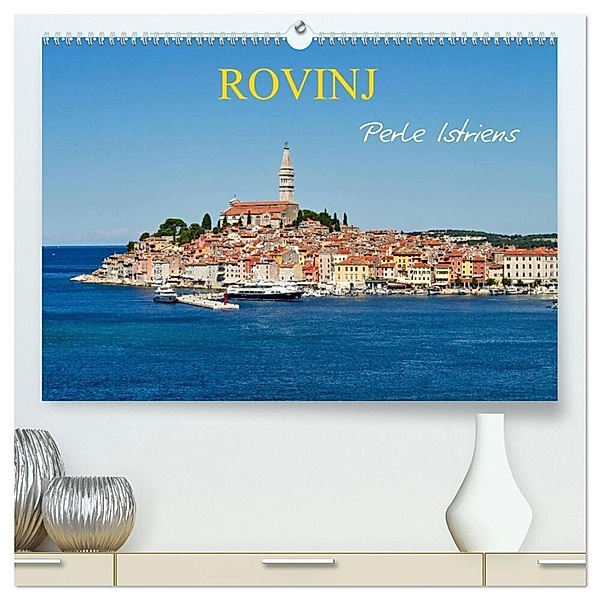 Rovinj, Perle Istriens (hochwertiger Premium Wandkalender 2024 DIN A2 quer), Kunstdruck in Hochglanz, Martin Rauchenwald