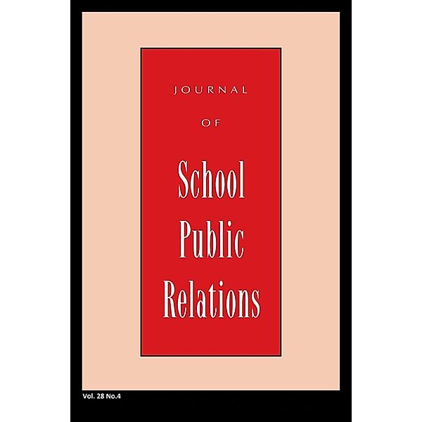 Rowman & Littlefield Publishers: Jspr Vol 28-N4, Journal of School Public Relations