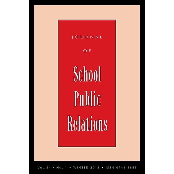 Rowman & Littlefield Publishers: JSPR Vol 34-N1, Journal of School Public Relations