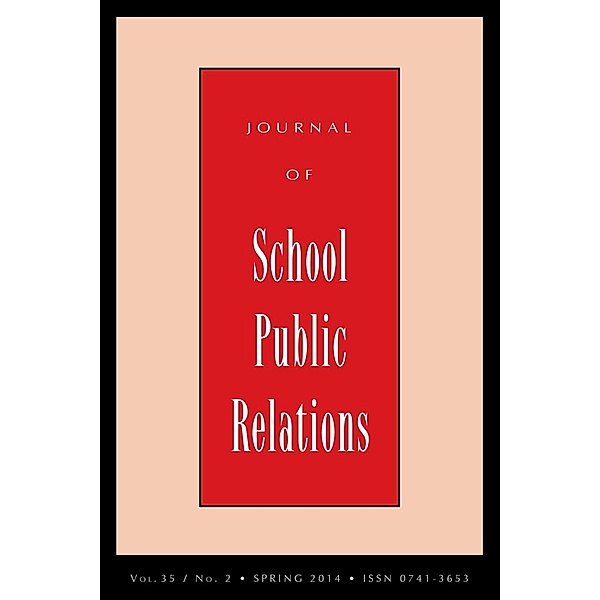 Rowman & Littlefield Publishers: Jspr Vol 35-N2, Journal of School Public Relations