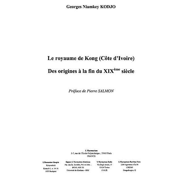 Royaume de kong le / Hors-collection, Kodjo Georges Niamkey