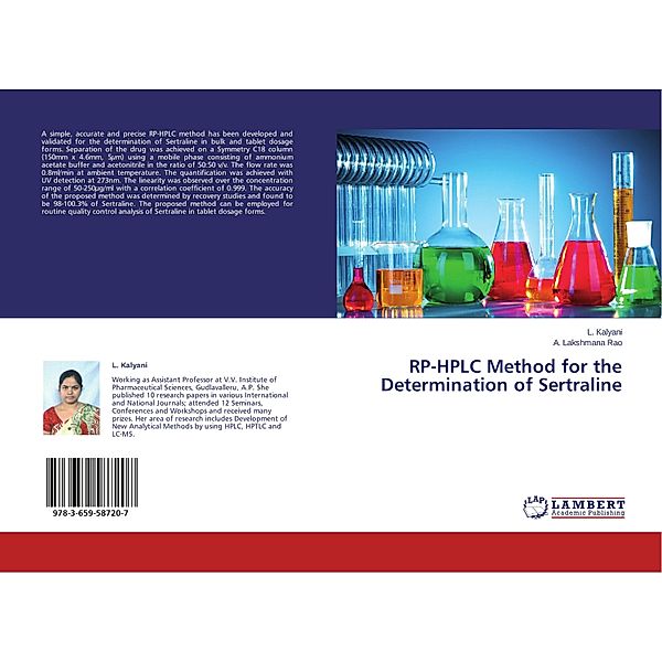 RP-HPLC Method for the Determination of Sertraline, L. Kalyani, A. Lakshmana Rao