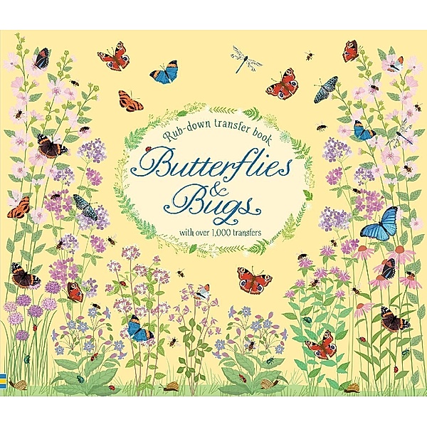 Rub-down Transfer Books / Butterflies and Bugs, Hannah Watson
