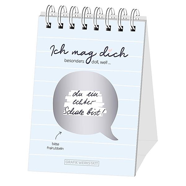 Rubbel-Tischkalender Ich mag dich