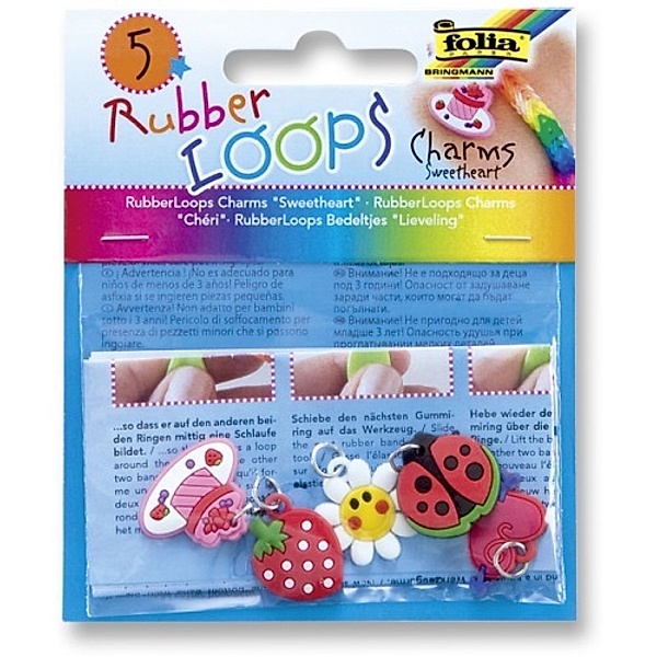 Rubber Loops Charms Sweetheart 5 Stück
