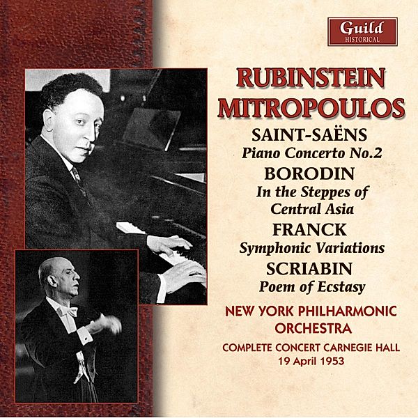 Rubinstein Carnegie Hall 1953, Rubinstein, Mitropoulos, New York Philh.