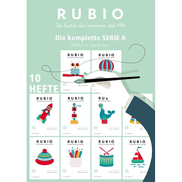 Rubio - A-Reihe (Malen und Zeichnen): Nr.A0-A9 Malen und Zeichnen - Die komplette Serie A, 10 Hefte, Enrique Rubio
