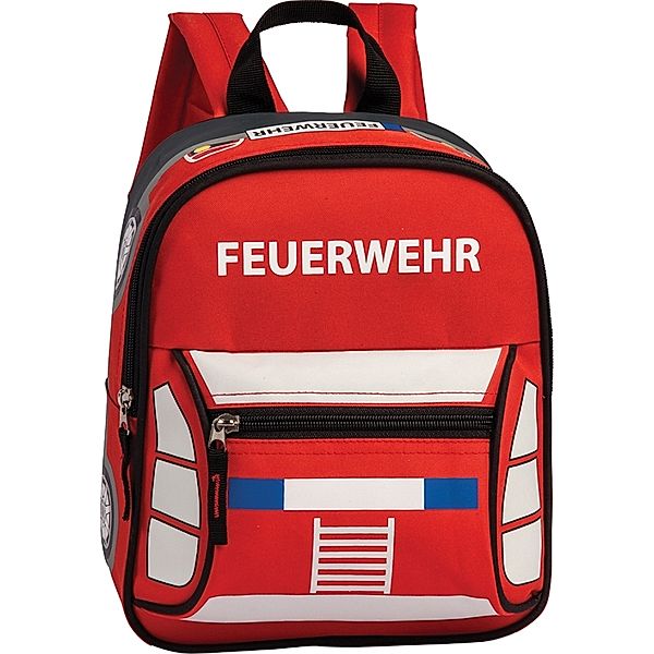 Rucksack Feuerwehr rot aus Polyester