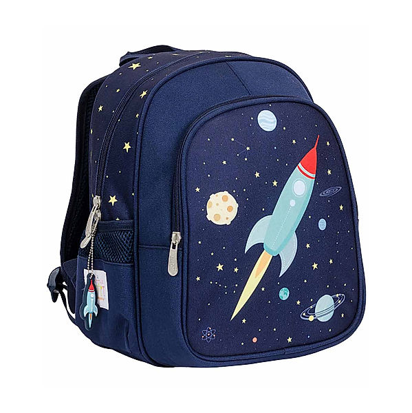 A Little Lovely Company Rucksack SPACE (19x27x32) in blau