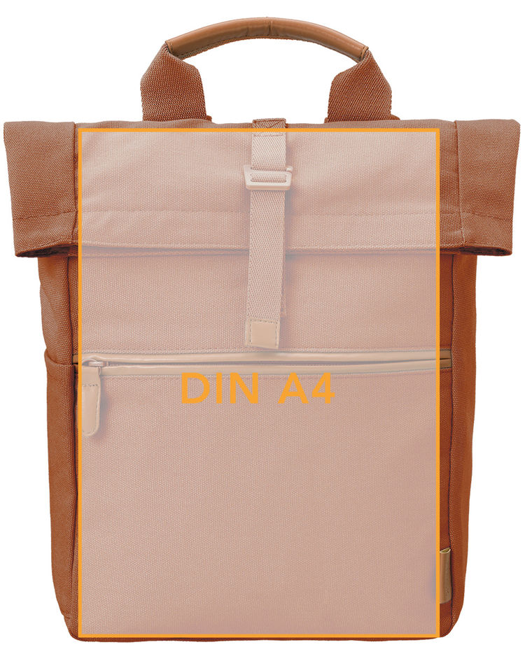 Rucksack UNI 33x31x10 in rotbraun kaufen | tausendkind.de