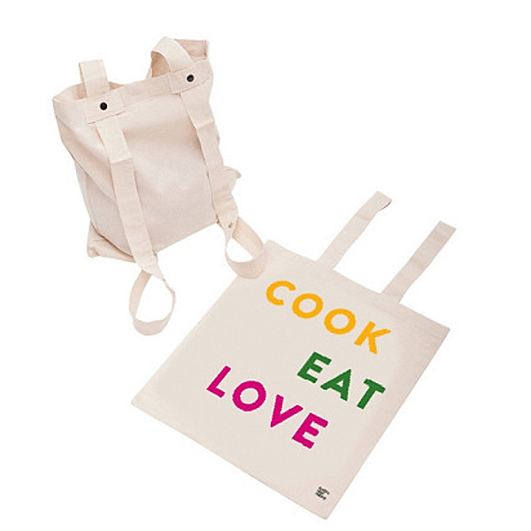 Rucksacktasche: Cook Eat Love