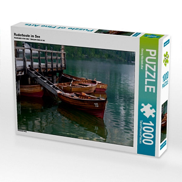 Ruderboote im See (Puzzle), Georg Niederkofler