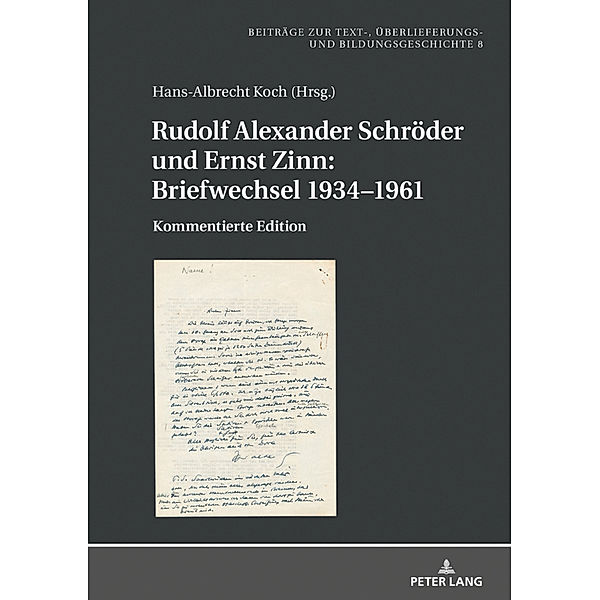 Rudolf Alexander Schröder und Ernst Zinn: Briefwechsel 1934-1961