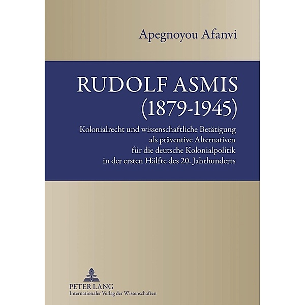 Rudolf Asmis (1879-1945), Benjamin A. Afanvi