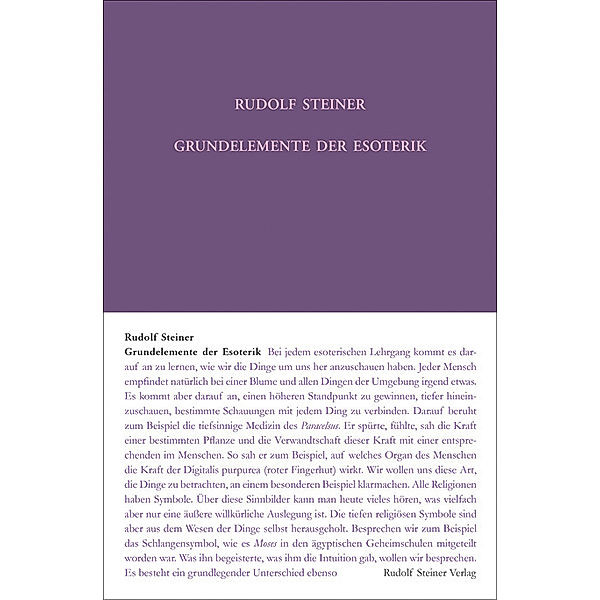 Rudolf Steiner Gesamtausgabe / 93a / Grundelemente der Esoterik, Rudolf Steiner