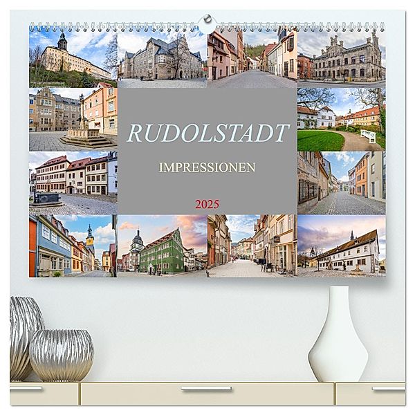 Rudolstadt Impressionen (hochwertiger Premium Wandkalender 2025 DIN A2 quer), Kunstdruck in Hochglanz, Calvendo, Dirk Meutzner