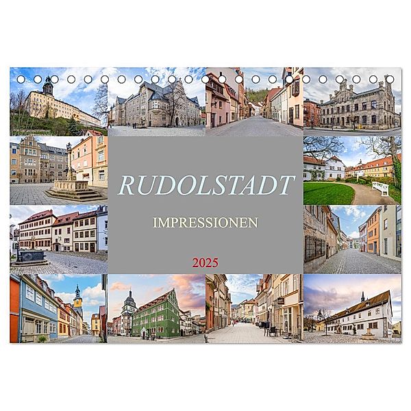Rudolstadt Impressionen (Tischkalender 2025 DIN A5 quer), CALVENDO Monatskalender, Calvendo, Dirk Meutzner