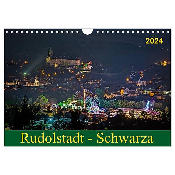 Rudolstadt - Schwarza (Wandkalender 2024 DIN A4 quer), CALVENDO Monatskalender, Michael Wenk / Wenki