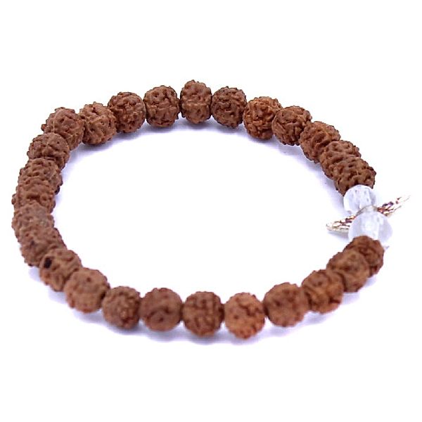 Rudraksha Schutzengel Edelsteinarmband