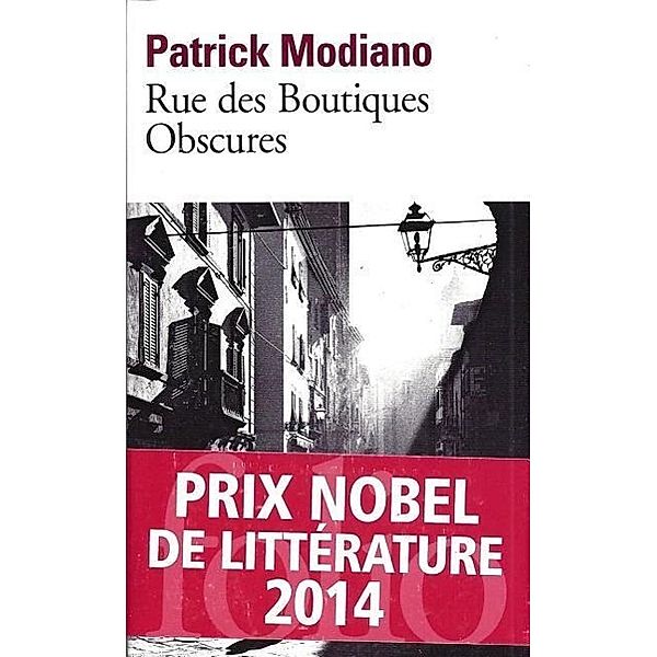 Rue des Boutiques Obscures, Patrick Modiano